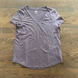Mossimo Purple V-Neck T-Shirt